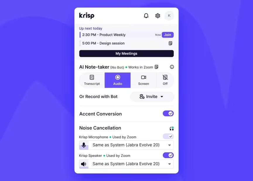 fb921636j00sts46f003bd000o000h5p 英语印度口音太重不用愁:初创公司 Krisp 推出 AI 转换,一键变为地道美式