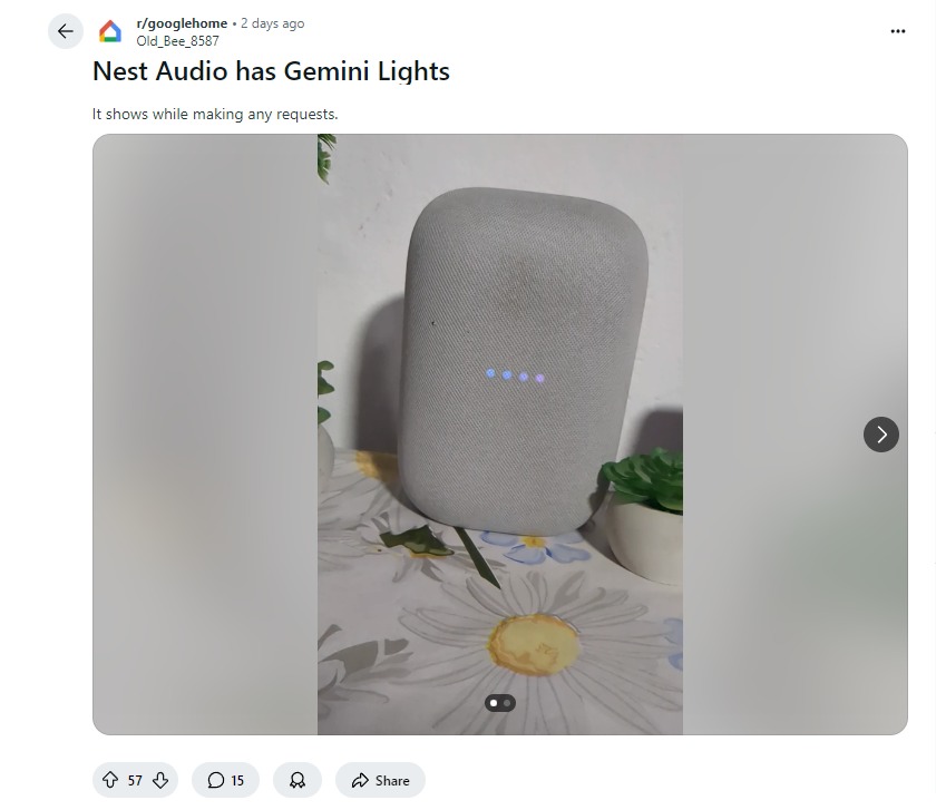 a92c8335j00swi8a3009vd000nc00k7p 谷歌在 Nest音箱上测试 Gemini AI 助手,部分用户更新后“变砖”