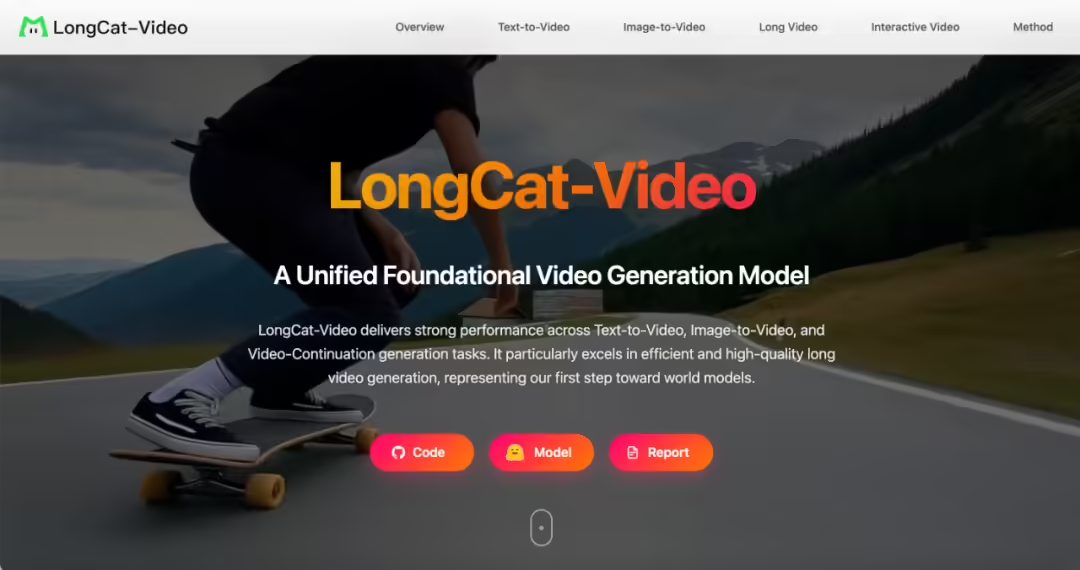 d6280439j00t4rtqk00a2d000u000fup 美团发布开源 LongCat-Video 视频生成模型,可稳定输出 5 分钟级内容